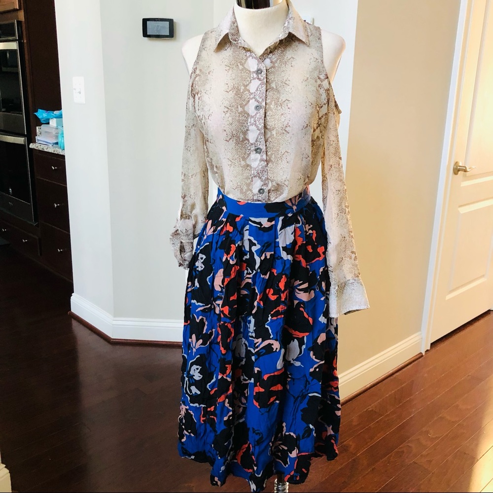 Beautiful Hurley X Cold Shoulder Hi Lo Sheer Top